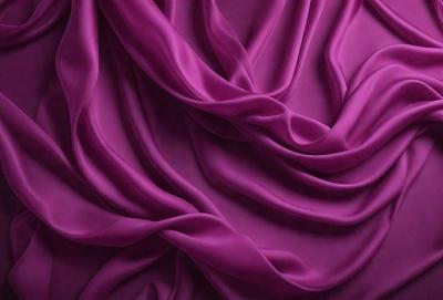 The primary subject of the image is a purple fabric, which is the main object, scene, or focus of the image. The setting or background is a purple sheet, and the visual style is a close-up of the purple fabric. The colors and mood of the image are predominantly purple, creating a calm and soothing atmosphere.