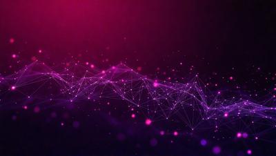 The primary subject of the image is a purple background with a pattern of pink and purple dots. The setting is a dark background, which contrasts with the brightly colored dots. The visual style is a digital art or illustration, as the dots are arranged in a visually appealing manner. The colors and mood of the image are vibrant and energetic, with the pink and purple dots creating a lively and dynamic atmosphere.