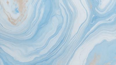 The primary subject of the image is a blue and white marbled pattern, which is the main object, scene, or focus of the image. The setting or background features a white and blue marbled surface, which adds to the visual style of the image. The colors and mood of the image are predominantly blue and white, creating a calm and serene atmosphere.