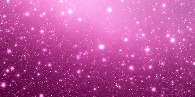 The primary subject of the image is a pink background with a pattern of stars. The setting is a space-themed environment, and the visual style appears to be a combination of a photo and digital art. The dominant colors are pink and purple, creating a warm and inviting atmosphere.