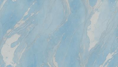 The primary subject of the image is a blue and white marbled wallpaper. The setting is a room with a blue and white marbled wallpaper. The visual style is a patterned wallpaper, which gives the room a unique and elegant appearance. The dominant colors are blue and white, creating a calming and sophisticated atmosphere.
