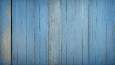 The primary subject of the image is a blue wooden wall. The setting is a room with a blue wooden wall, and the visual style is a photo. The dominant colors are blue and white, creating a calm and serene atmosphere.
