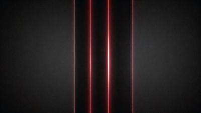 The primary subject of the image is a red line that is stretched across the entire image. The setting is a black background, which creates a striking contrast with the red line. The visual style appears to be a digital art or illustration, as the line is depicted in a clean and precise manner. The colors and mood of the image are predominantly red, which gives it a bold and striking appearance.