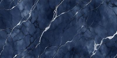 The primary subject of the image is a blue marble wall with a white pattern. The setting is a room with a blue marble wall as the main focus. The visual style is a close-up of the marble wall, showcasing its texture and pattern. The colors and mood of the image are predominantly blue, with a touch of white from the pattern, creating a calm and serene atmosphere.