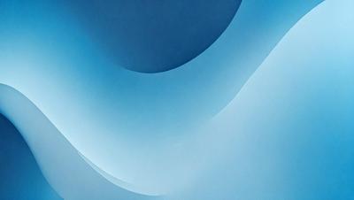 The primary subject of the image is a blue and white wave, which is the main focus of the scene. The wave is depicted in a digital art style, giving it a modern and visually appealing appearance. The setting is a blue background, which complements the colors of the wave and adds to the overall atmosphere of the image. The colors and mood of the image are predominantly blue and white, creating a sense of calmness and tranquility.
