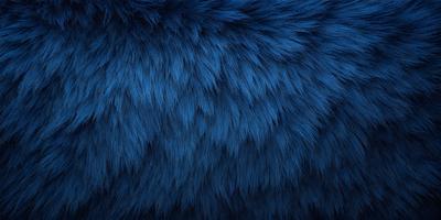 The primary subject of the image is a blue, furry, and fluffy object, which appears to be a piece of fabric or a patterned surface. The setting is a blue background, which complements the blue furry object. The visual style is a close-up of the blue furry object, showcasing its texture and details. The colors and mood of the image are predominantly blue, creating a calm and serene atmosphere.