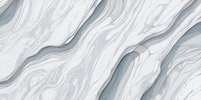 The primary subject of the image is a large, white marble wall with a pattern of waves. The setting is a room with a white marble floor, and the visual style is a combination of digital art and illustration. The dominant colors are white and gray, creating a clean and elegant atmosphere.