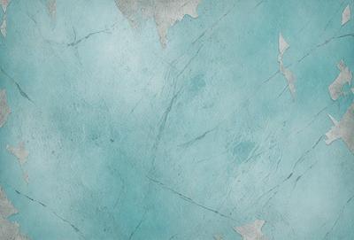 The primary subject of the image is a blue wall with a pattern of white stars. The setting is a room with a blue-green color scheme. The visual style is a combination of a photo and digital art, creating a unique and interesting design. The colors and mood of the image are calming and serene, with the blue and green hues evoking a sense of tranquility.