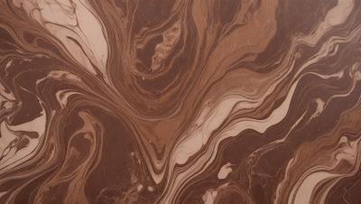 The primary subject of the image is a close-up of a brown and white marbled surface, which appears to be a piece of wood or a stone. The setting is a natural environment, with the marbled surface being the main focus of the image. The visual style is a close-up, which emphasizes the intricate patterns and textures of the marbled surface. The colors and mood of the image are predominantly brown and white, giving it a natural and earthy feel.
