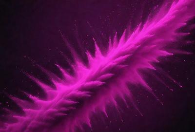 The primary subject of the image is a purple, pink, and white swirl, which appears to be a digital art or illustration. The setting is a dark background, which contrasts with the vibrant colors of the swirl. The visual style suggests that the image is a creative and artistic representation of a swirl or a flowing motion. The colors and mood of the image are predominantly purple and pink, giving it a sense of energy and dynamism.