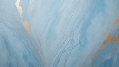 The primary subject of the image is a blue and white swirling pattern, which appears to be a painting or a digital artwork. The setting is a blue background, and the visual style is a combination of artistic and digital elements. The colors and mood of the image are predominantly blue and white, creating a sense of calmness and tranquility.