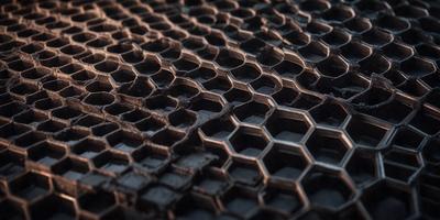 The primary subject of the image is a close-up of a black and white checkered pattern. The setting is a black background, and the visual style appears to be a pattern or texture. The dominant colors are black and white, creating a classic and timeless atmosphere.