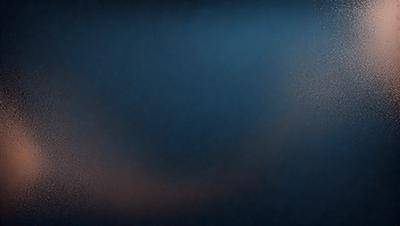 The primary subject of the image is a blue background with a few orange specks. The setting appears to be a dark room, and the visual style is a combination of a photo and digital art. The dominant colors are blue and orange, creating a moody atmosphere.