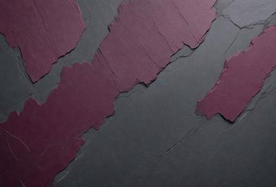 The primary subject of the image is a purple wall with a black background. The setting appears to be a room with a purple wall, and the visual style is a close-up of the wall. The colors and mood of the image are predominantly purple and black, creating a dramatic and moody atmosphere.