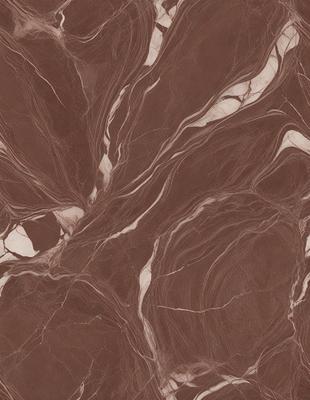The image features a brown marble wall with a pattern of swirls and waves. The wall appears to be made of stone, and the swirls and waves create a visually appealing texture. The overall atmosphere of the image is elegant and sophisticated, with the marble wall serving as a striking focal point.