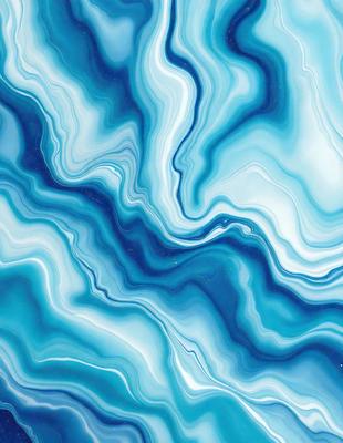 The primary subject of the image is a blue and white swirling pattern, which appears to be a digital art or illustration. The setting is a blue and white ocean, with a blue and white swirling pattern on the surface. The visual style is a combination of digital art and illustration, creating a unique and captivating design. The colors and mood of the image are predominantly blue and white, giving it a calming and serene atmosphere.