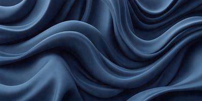 The primary subject of the image is a blue fabric with a wavy pattern. The setting is a blue background, and the visual style is a digital art or illustration. The dominant colors are blue and gray, creating a calm and soothing atmosphere.