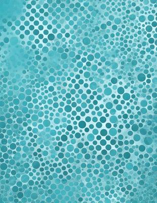 The primary subject of the image is a blue and white polka dot pattern. The setting is a blue background, and the visual style is a patterned design. The dominant colors are blue and white, creating a calm and soothing atmosphere.