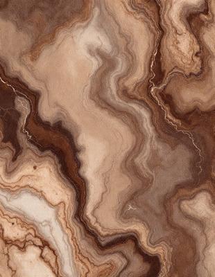 The image features a marbled stone surface with a variety of patterns and textures. The primary subject is the marbled stone, which is the main focus of the image. The setting is a natural environment, with the stone surface being the background. The visual style is a close-up of the marbled stone, showcasing its intricate patterns and textures. The colors and mood of the image are predominantly earthy tones, giving it a natural and organic feel.