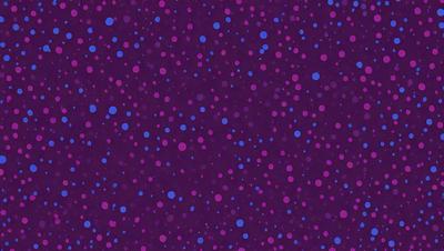 The primary subject of the image is a purple background with a pattern of blue dots. The setting appears to be a space or a celestial environment, as the background is filled with these blue dots. The visual style of the image is a combination of a photo and a digital art, as it has a unique and artistic appearance. The colors and mood of the image are predominantly purple and blue, creating a calm and serene atmosphere.