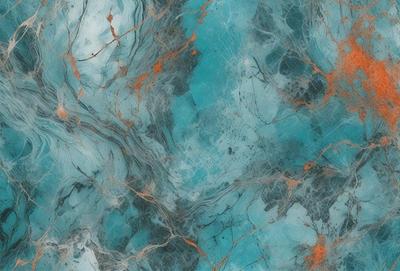 The primary subject of the image is a blue and white marble-like surface with a pattern of swirls and streaks. The setting is a blue and white marble-like surface, which is the main object, scene, or focus of the image. The visual style is a photo, and the colors and mood are predominantly blue and white, with a slightly muted and calming atmosphere.