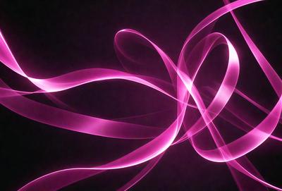 The primary subject of the image is a pink swirl pattern. The setting is a dark background, which contrasts with the bright pink swirls. The visual style is a digital art or illustration, as the swirls are created using a computer or digital tool. The colors and mood of the image are predominantly pink, giving it a warm and vibrant atmosphere.