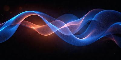 The primary subject of the image is a blue and orange spiral pattern. The setting is a dark background, which contrasts with the vibrant colors of the spiral pattern. The visual style appears to be a digital art or illustration, as the spiral pattern is intricately detailed and has a modern, artistic appearance. The dominant colors are blue and orange, creating a lively and energetic atmosphere.