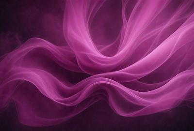The primary subject of the image is a purple smoke or mist, which appears to be flowing or swirling in the air. The setting is a dark background, which contrasts with the purple smoke. The visual style of the image is a combination of a photo and digital art, creating a unique and artistic representation of the purple smoke. The colors and mood of the image are predominantly purple, giving it a somewhat mysterious and enchanting atmosphere.