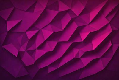 The primary subject of the image is a purple wall with a geometric pattern. The setting is a room with a purple wall, and the visual style is a digital art or illustration. The dominant colors are purple and pink, creating a warm and inviting atmosphere.