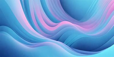 The primary subject of the image is a blue and pink wave pattern. The setting is a blue background, and the visual style appears to be a digital art or illustration. The dominant colors are blue and pink, creating a calming and soothing atmosphere.