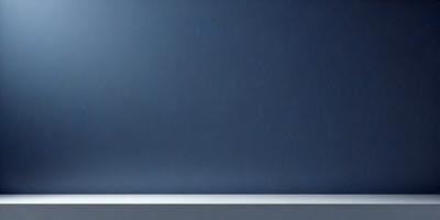 The primary subject of the image is a blue wall. The setting is a room with a blue wall, and the visual style is a photo. The dominant colors are blue and white, creating a calm and serene atmosphere.