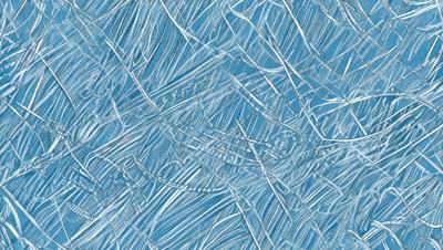 The primary subject of the image is a blue background with a pattern of white lines. The setting appears to be a blue ocean, with the white lines creating a visually interesting and dynamic scene. The visual style of the image is a combination of digital art and illustration, as the white lines are created by a digital art technique. The colors and mood of the image are predominantly blue and calming, with the white lines adding a touch of dynamism and energy to the overall atmosphere.