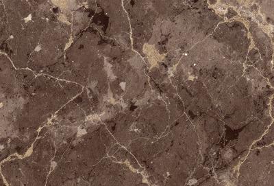 The image features a marble surface with a brown and gold color scheme. The marble has a patterned texture, giving it a unique and elegant appearance. The setting appears to be a room with a brown and gold color theme, which complements the marble surface. The visual style of the image is a close-up of the marble, showcasing its intricate patterns and textures. The colors and mood of the image are warm and sophisticated, creating a luxurious and inviting atmosphere.