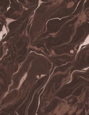 The image features a brown marble-like surface with a pattern of swirls and waves. The setting appears to be a bathroom, as the marble is likely a countertop or a wall. The visual style is a close-up of the marble, showcasing its intricate design. The colors and mood of the image are warm and natural, with the brown marble providing a sense of elegance and sophistication.