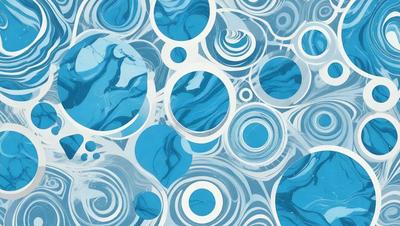 The primary subject of the image is a blue and white swirl pattern, which is the main object, scene, or focus of the image. The setting or background features a blue and white swirl pattern, which is the environment, backdrop, or surface visible in the image. The visual style of the image is digital art, as it is a digital representation of a swirl pattern. The dominant colors in the image are blue and white, creating a calm and soothing atmosphere.