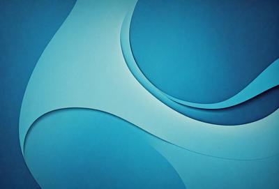The primary subject of the image is a blue and white design, which appears to be a digital art or illustration. The setting is a blue background, and the visual style suggests that the image is a creative and artistic representation. The colors and mood of the image are predominantly blue and white, giving it a clean and modern appearance.
