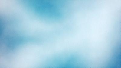 The primary subject of the image is a blue sky with clouds. The setting is a cloudy day, and the visual style is a painting or drawing. The colors and mood of the image are predominantly blue, creating a calm and serene atmosphere.