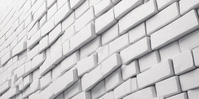 The primary subject of the image is a large white brick wall. The setting is a white brick wall, and the visual style is a photo. The colors and mood of the image are predominantly white, giving it a clean and minimalist appearance.