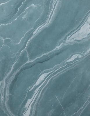 The primary subject of the image is a marble countertop with a blue and white pattern. The setting is a kitchen or bathroom, as the countertop is a part of the design. The visual style is a close-up of the marble countertop, showcasing its intricate pattern. The colors and mood of the image are predominantly blue and white, giving it a clean and elegant appearance.