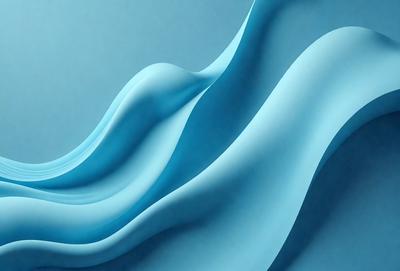 The primary subject of the image is a blue wave, which is the main focus of the scene. The wave is depicted in a digital art style, giving it a modern and visually appealing appearance. The setting is a blue background, which complements the blue wave and adds to the overall atmosphere of the image. The colors and mood of the image are predominantly blue, creating a sense of calmness and tranquility.