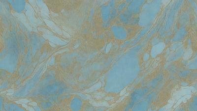 The primary subject of the image is a blue and yellow swirling pattern, which appears to be a wallpaper or a decorative design. The setting is a blue and white background, which complements the swirling pattern. The visual style is a combination of digital art and illustration, creating a unique and eye-catching design. The colors and mood of the image are vibrant and energetic, with the blue and yellow colors creating a sense of movement and dynamism.
