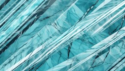 The primary subject of the image is a blue and white marble pattern. The setting is a blue and white marble wall, which serves as the background. The visual style is a combination of a photo and digital art, creating a unique and intricate design. The dominant colors are blue and white, giving the image a calm and serene atmosphere.