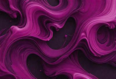The primary subject of the image is a purple, swirling, and flowing pattern. The setting is a black background, which contrasts with the purple swirls. The visual style appears to be a digital art or illustration, as the purple swirls are intricately detailed and flow seamlessly. The colors and mood of the image are predominantly purple, creating a sense of depth and a calming atmosphere.