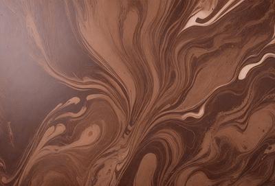 The primary subject of the image is a wooden surface with a unique and intricate pattern. The setting is a close-up view of the wooden surface, showcasing the detailed design. The visual style is a combination of a photo and digital art, as the image appears to be a close-up of a wooden surface with a digital art-like pattern. The colors and mood of the image are predominantly brown, giving it a warm and natural atmosphere.