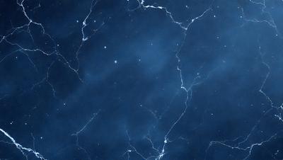 The primary subject of the image is a blue marble-like surface with a pattern of white lines. The setting is a dark blue background, which creates a contrast with the marble-like surface. The visual style appears to be a combination of a photo and a digital art, illustration, or drawing. The colors and mood of the image are predominantly dark and moody, with the blue marble-like surface and white lines creating a sense of depth and intrigue.