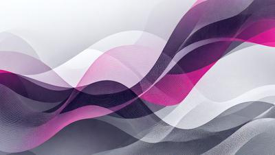 The primary subject of the image is a colorful, abstract design featuring a mix of pink, purple, and white colors. The setting is a white background, which provides a clean and minimalist appearance. The visual style is a combination of digital art and illustration, creating a unique and eye-catching pattern. The overall atmosphere is vibrant and lively, with the colors and patterns evoking a sense of energy and creativity.
