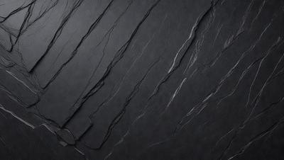 The primary subject of the image is a black and white photo of a wall with a textured surface. The setting is a dark room, and the visual style is a close-up of the wall. The colors and mood of the image are predominantly dark and moody, with the black and white photo adding to the dramatic atmosphere.