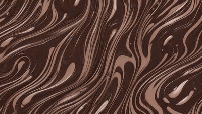 The primary subject of the image is a close-up of a chocolate-colored surface, which appears to be a patterned or textured material. The setting is a room with a wall that features this unique chocolate-colored material. The visual style of the image is a close-up, which emphasizes the intricate details of the chocolate surface. The colors and mood of the image are predominantly dark and rich, creating a sense of luxury and sophistication.