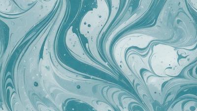 The primary subject of the image is a blue and white swirl pattern, which appears to be a digital art or illustration. The setting is a blue background, and the visual style suggests that it is a digital artwork or a pattern. The dominant colors are blue and white, creating a calm and soothing atmosphere.