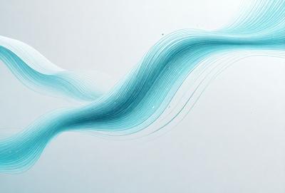 The primary subject of the image is a blue and white wave, which is the main focus of the scene. The wave is depicted as a digital art or illustration, with a patterned texture that adds depth and interest to the image. The setting is a white wall, which serves as a clean and uncluttered backdrop for the wave. The overall atmosphere of the image is calm and serene, with the blue and white wave evoking a sense of tranquility and beauty.
